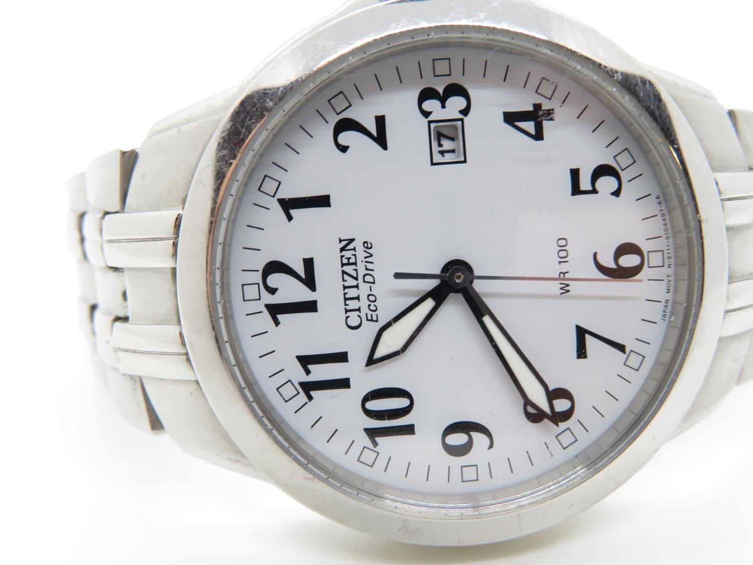 Citizen Eco Drive WR100 watch - Image 2 of 5