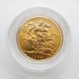 1958 proof full sovereign in case