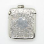 HM silver vesta case