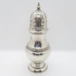 Lindisfarne pattern HM silver sugar sifter 159g 7" tall