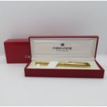 Caran D'Ache fountain pen with 18ct gold nib in as new condition with box and outer cover