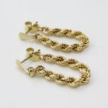 Pair of 9ct gold earrings .8g