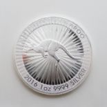 Australian kangaroo 2016 1oz 999 fine silver coin