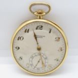 Beautiful original leather boxed Zenith Grand Prix 1900 18ct gold case pocket watch with Sphinx