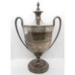 Large HM English silver trophy 1139g 15" high