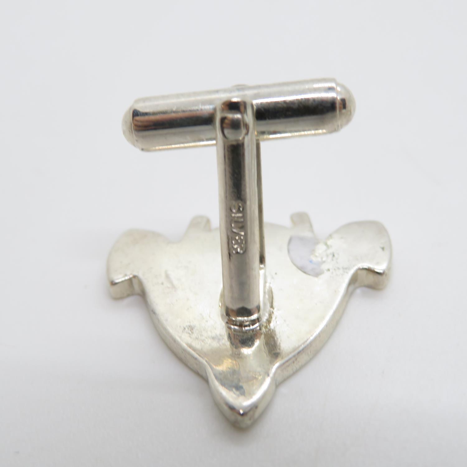 14g silver cufflinks - Image 2 of 2