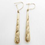 1.3g yellow metal earrings