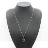 Silver necklace with pendant