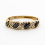 9ct gold ring size J 1.5g