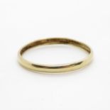 9ct gold wedding band size P 0.5g