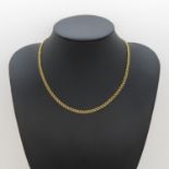 9ct gold necklace 16" long fancy links 7.2g