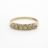 9ct gold ring size M 1.1g
