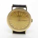 14ct gold Gruen Precision Watch fully working with new strap
