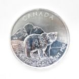 Canada fine silver 999 1oz Grizzly Bear coin