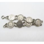 Silver coin bracelet 20.6g