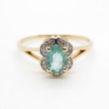 9ct gold and emerald ring 2.2g size S