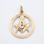 Antique 9ct cut work pendant 3.2g