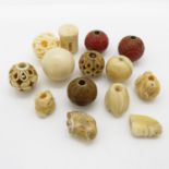 Bone beads 41g