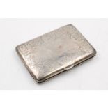 Vintage .925 STERLING SILVER Calling Card Case w/ Personal Engraving (76g)