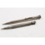 Two silver yard of lead pencils hallmarked