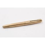 Vintage PARKER 61 Lady Rolled Gold Cased FOUNTAIN PEN w/ Gold Plate Nib WRITING