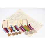 2 x WW2 medal Groups & Paperwork To Surname West From Worcester