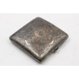 Vintage Hallmarked 1926 Birmingham STERLING SILVER Cigarette Case (94g)