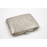 Vintage Hallmarked 1922 Birmingham STERLING SILVER Cigarette Case (88g)