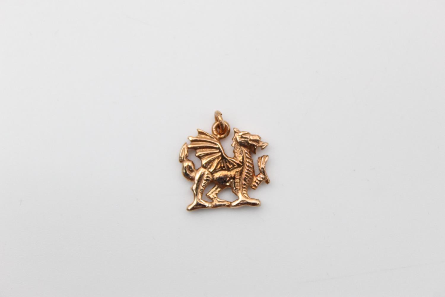 9ct Gold Cymru Gold dragon pendant 2.2g - Image 3 of 6