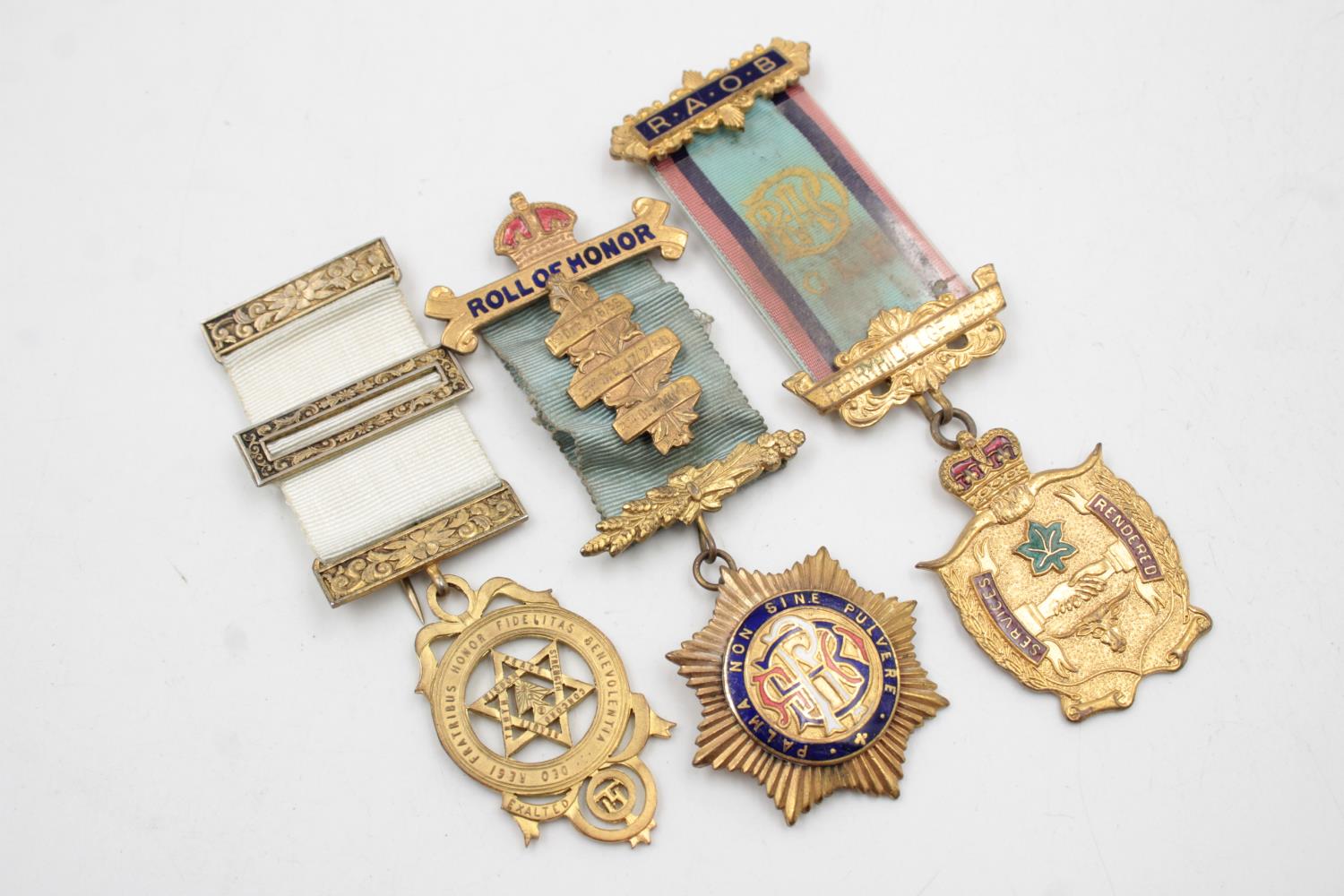 10 x Assorted Vintage MASONIC & R.A.O.B Jewels Inc Wiltshire, Steward Etc - Image 4 of 9