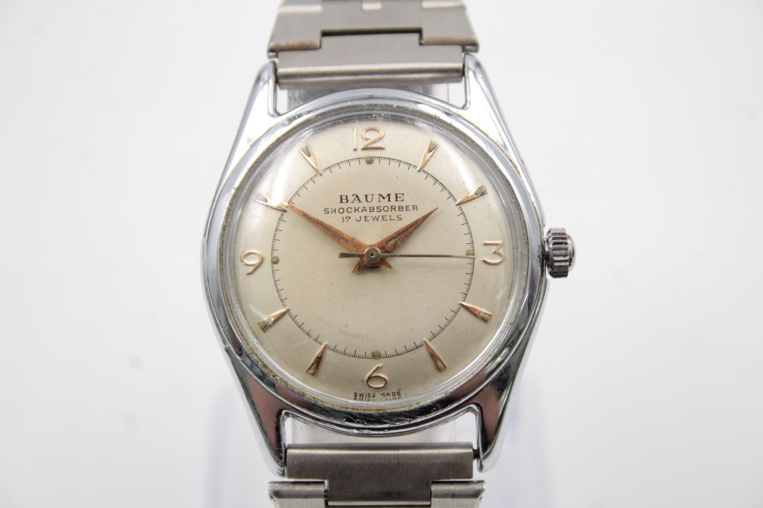 Vintage Gents BAUME WRISTWATCH Hand-Wind WORKING - Image 3 of 6