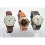 3 x Vintage Gents WRISTWATCHES Hand-Wind WORKING Inc. Smiths Empire, Sekonda Etc