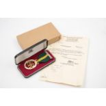 Boxed ERII Officers Territorial Decoration Dated 1966 w/ Award Letter