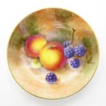 Royal Worcester hand painted pin dish