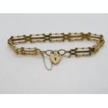 9ct gold gate bracelet 5.4g