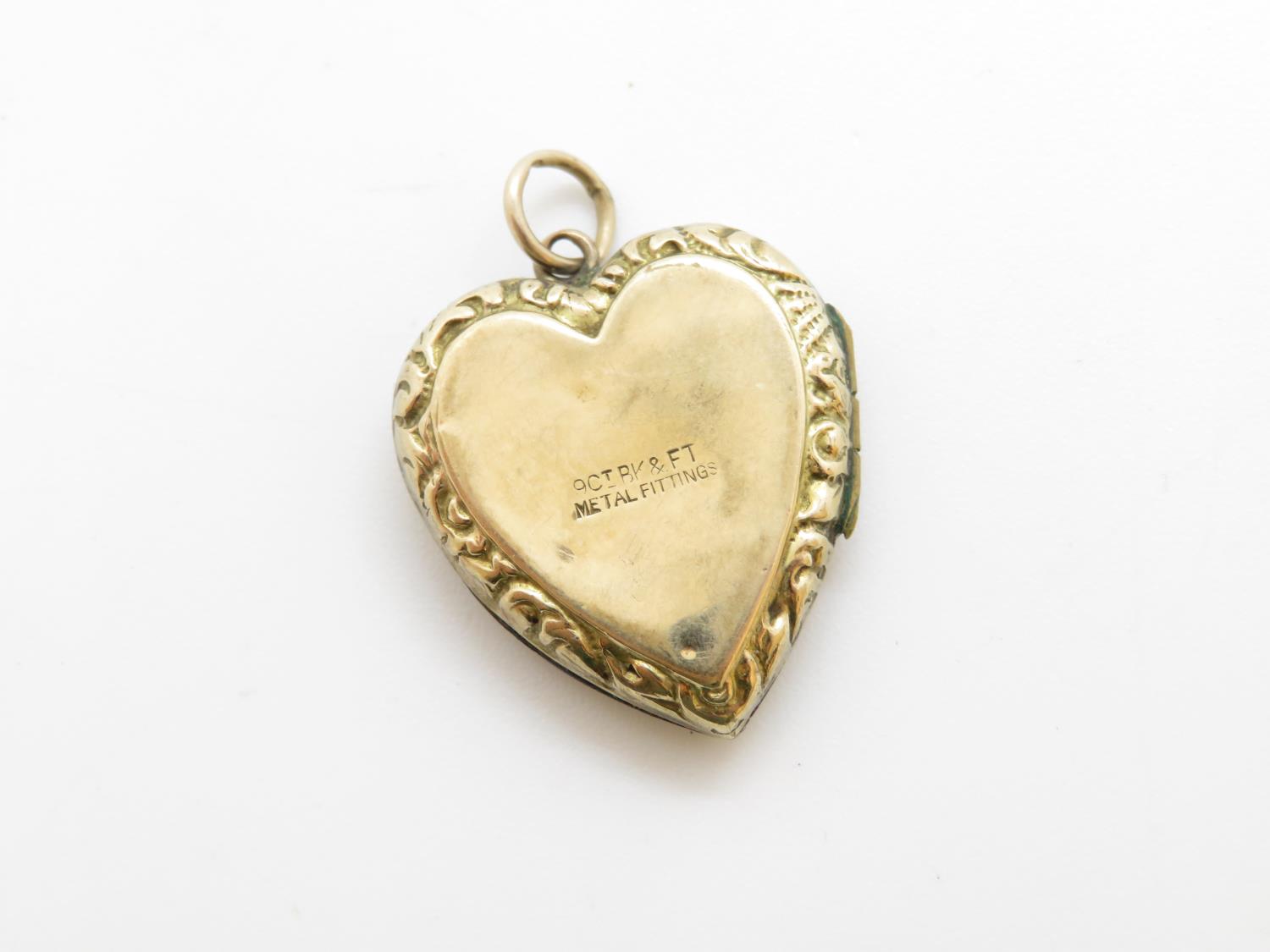 Back and front 9ct gold locket 3.8g - Image 3 of 3