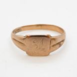 9ct rose gold ring 2.1g size O