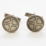 Millennium silver HM cufflinks