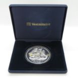 Silver 5oz pure 999 silver Angel from Isle of Man in case