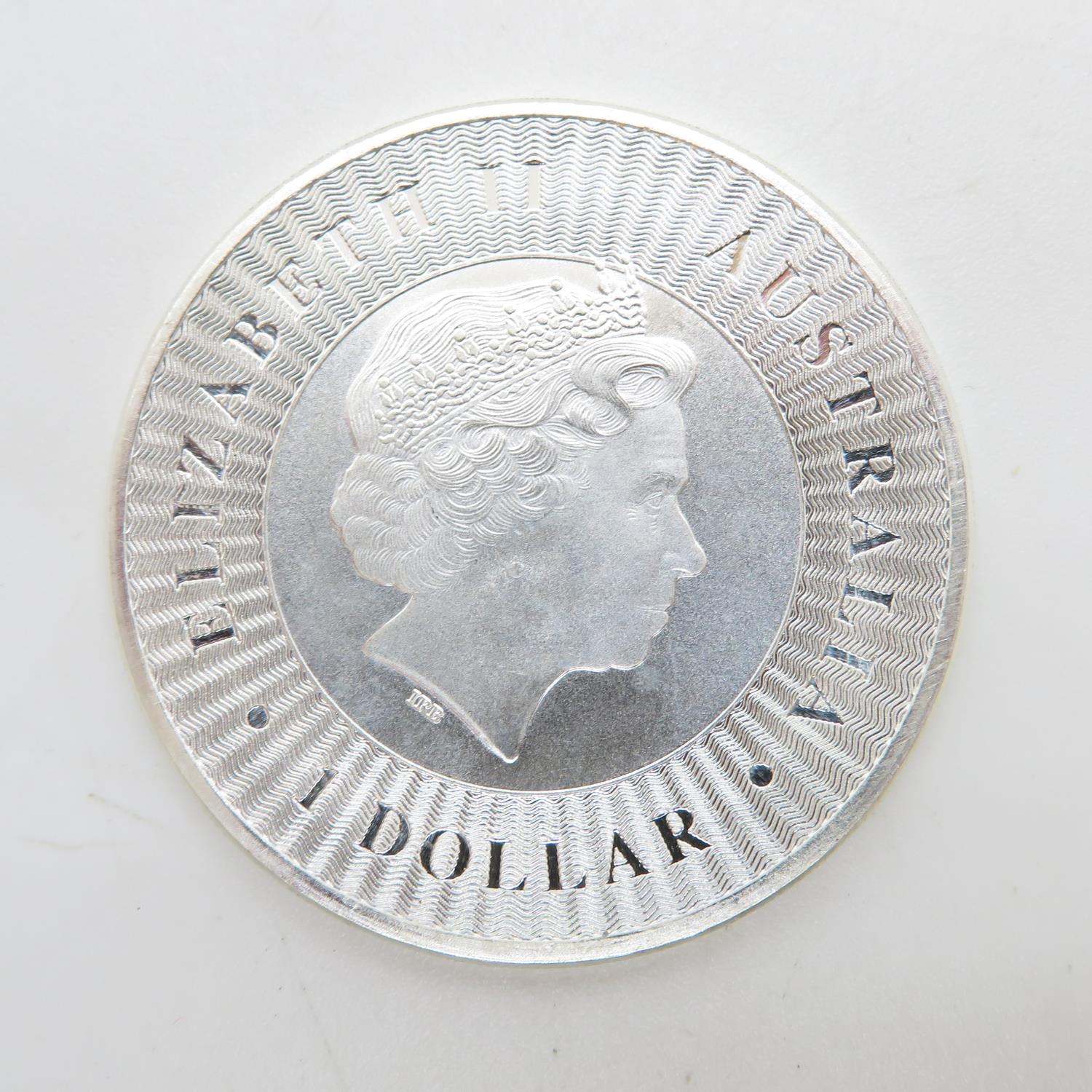 Australian kangaroo 2016 1oz 9999 silver coin - Image 2 of 2