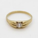 9ct gold Gypsy ring 1g size I