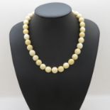 Victorian ivory necklace