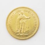 Pure gold Austrian 10Korona for 1892