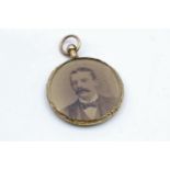 9ct gold antique photo mourning locket 7.2g