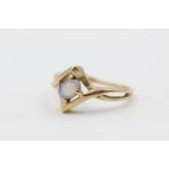 14ct gold opal geometric twist ring size M 2.2g