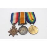 WW1 1914-15 Star Trio Mounted To 8327 SGT R Laurie Highland Light Infantry