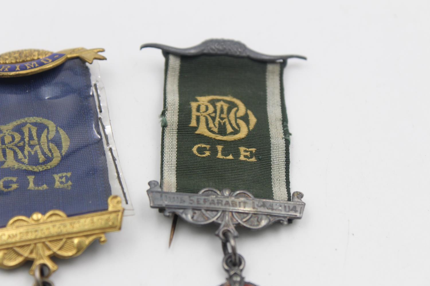 4 x Vintage Hallmarked .925 STERLING SILVER Medals / Jewels Inc R.A.O.B (88g) - Bild 6 aus 7