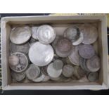 World silver coins approx. 500g