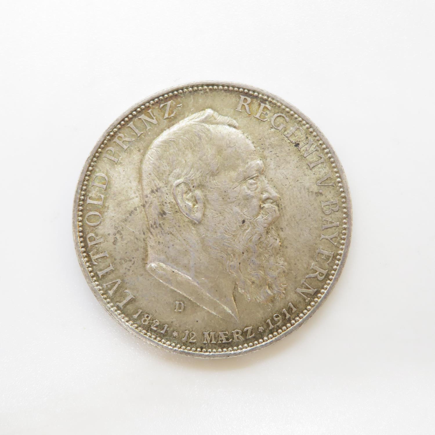 Leopold five marks 1821 - 1911 GF - Image 2 of 2