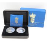 Australia 2012 Diamond Jubilee 2x coin set - both coins 1oz pure silver